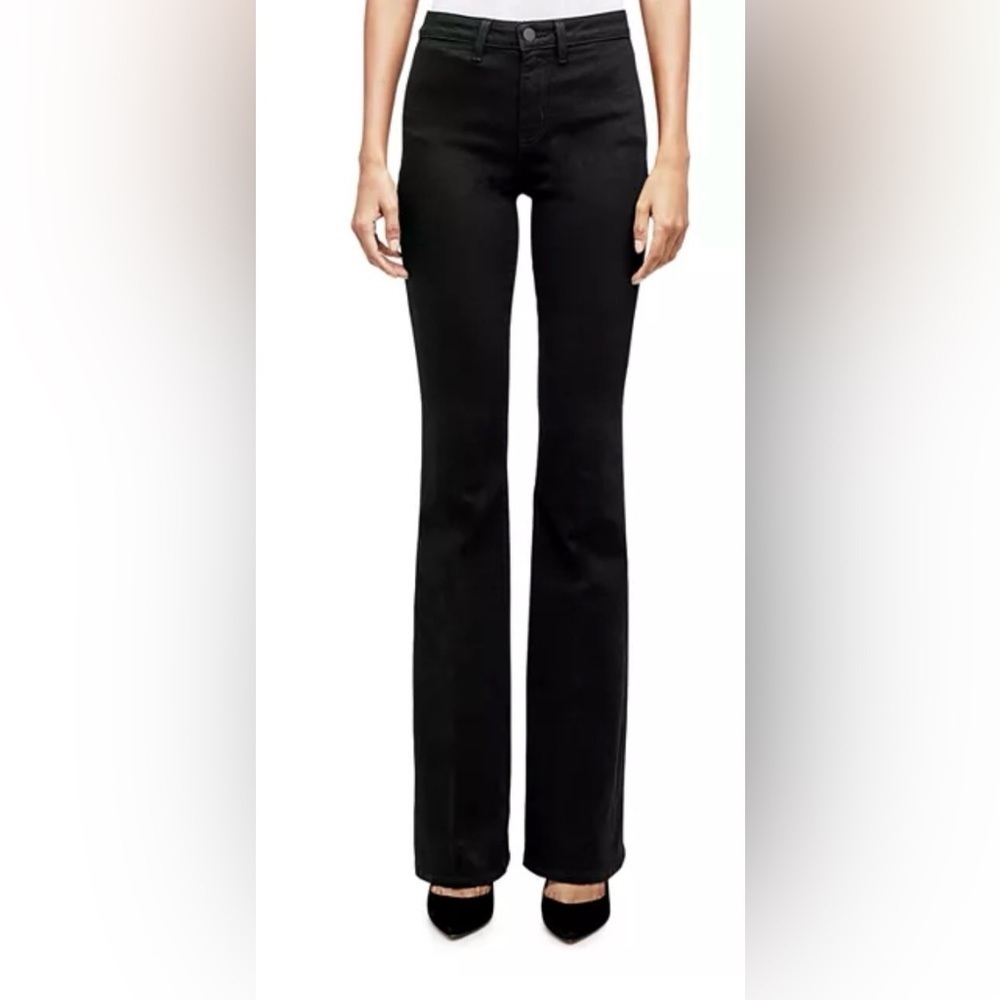 L'Agence Joplin Flare Jeans Denim in Blue Size 28